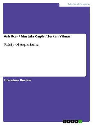 cover image of Safety of Aspartame